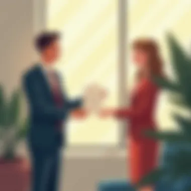 Delivering Recognition with Impact A leader presenting a heartfelt letter to an employee