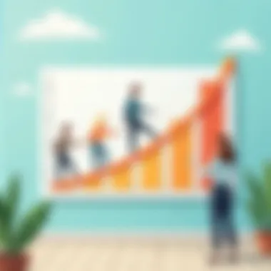 A growth chart indicating personal and professional development