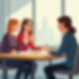 Illustrative representation of active listening in a leadership scenario
