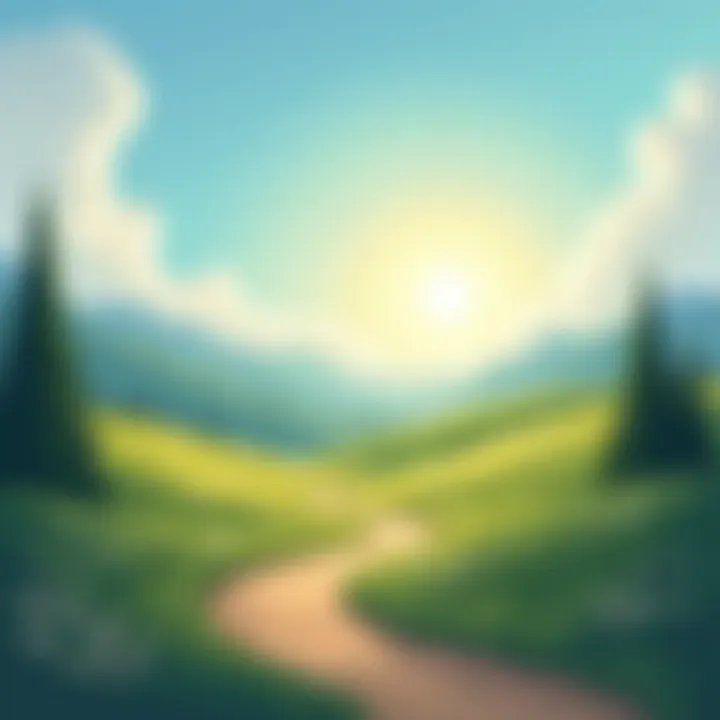 A beautiful landscape symbolizing the journey of friendship and connection.